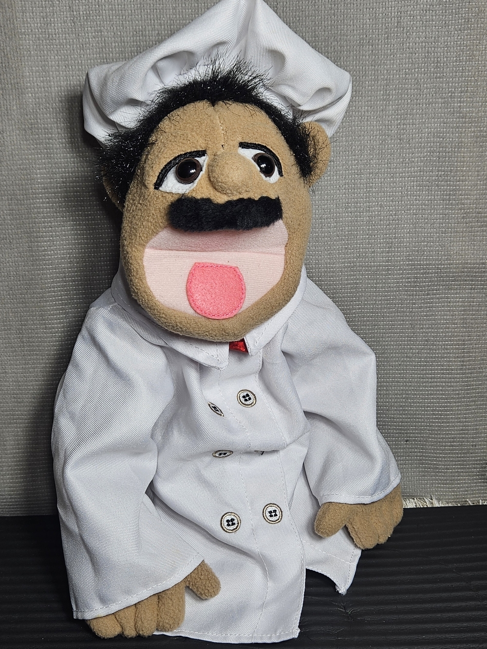 Melissa & Doug 12” Hand Puppet Chef Alfredo Al Dente Plush Play -No Wooden Stick